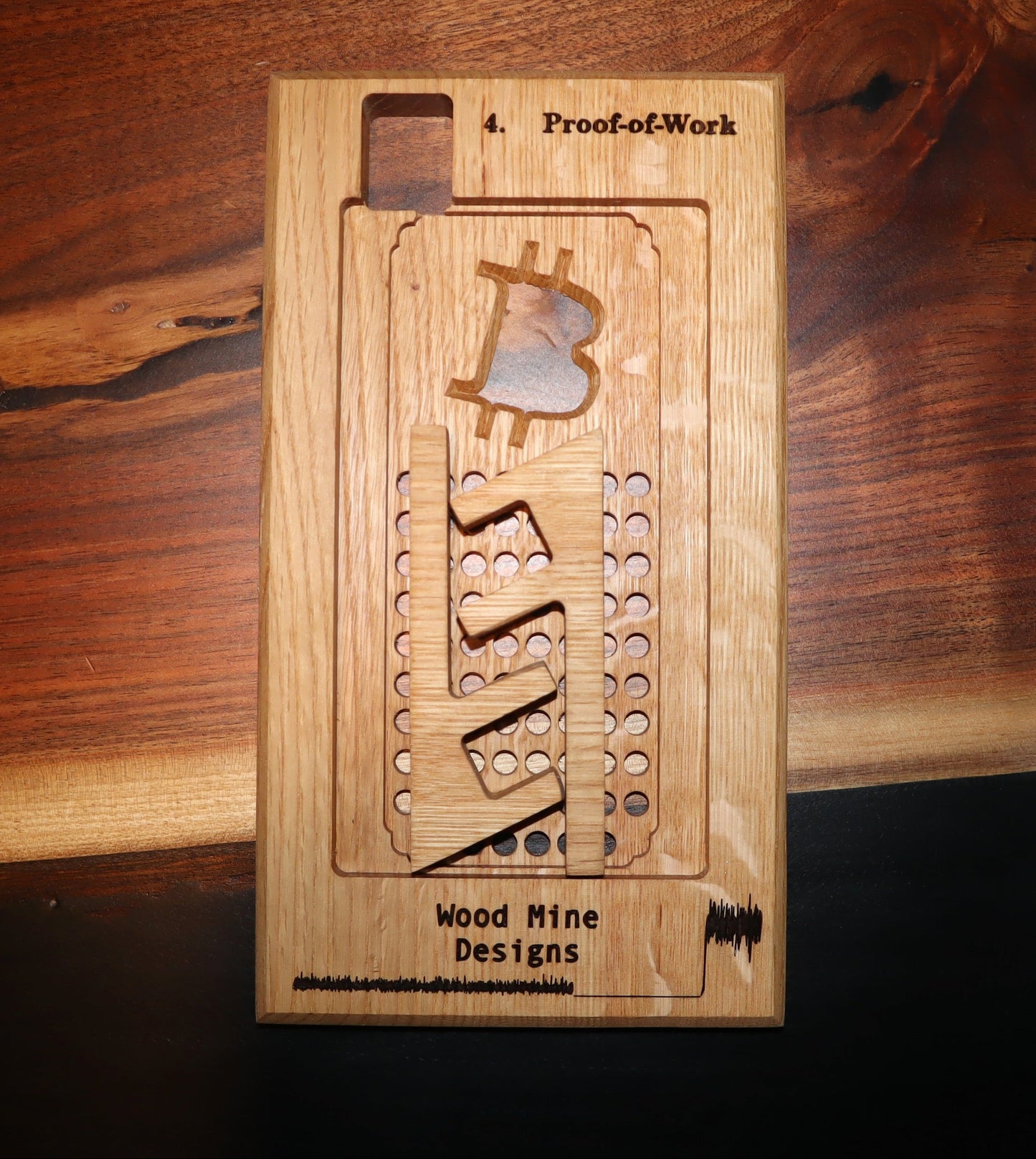 White Oak NerdQaxe++ Stand