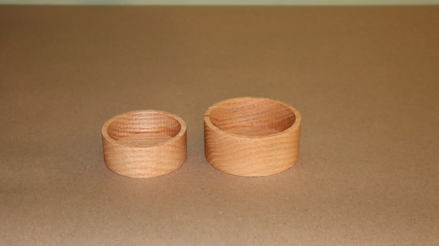 Small Oak Nesting Dish Set